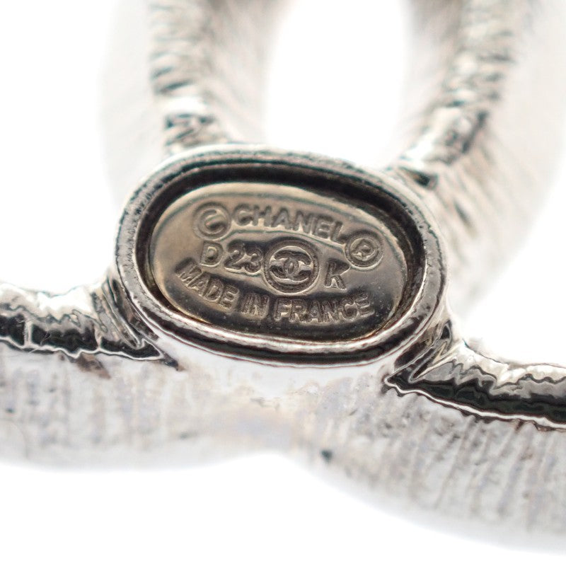 シャネル CHANEL ココマーク スタッドピアス D23K ピアス メタル クリスタル シルバー レディース【中古】【Aランク】