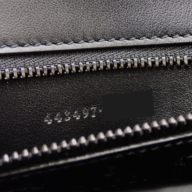 グッチ GUCCI GGマーモント スモール 443497 ショルダーバッグ カーフ ソーブラック レディース【中古】【Aランク】