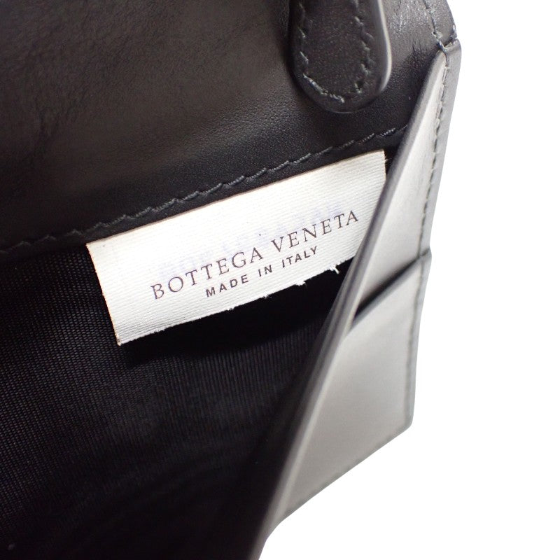 ボッテガヴェネタ BOTTEGA VENETA ロングウォレット 156819 長財布 イントレチャート グレー メンズ【中古】【ABランク】