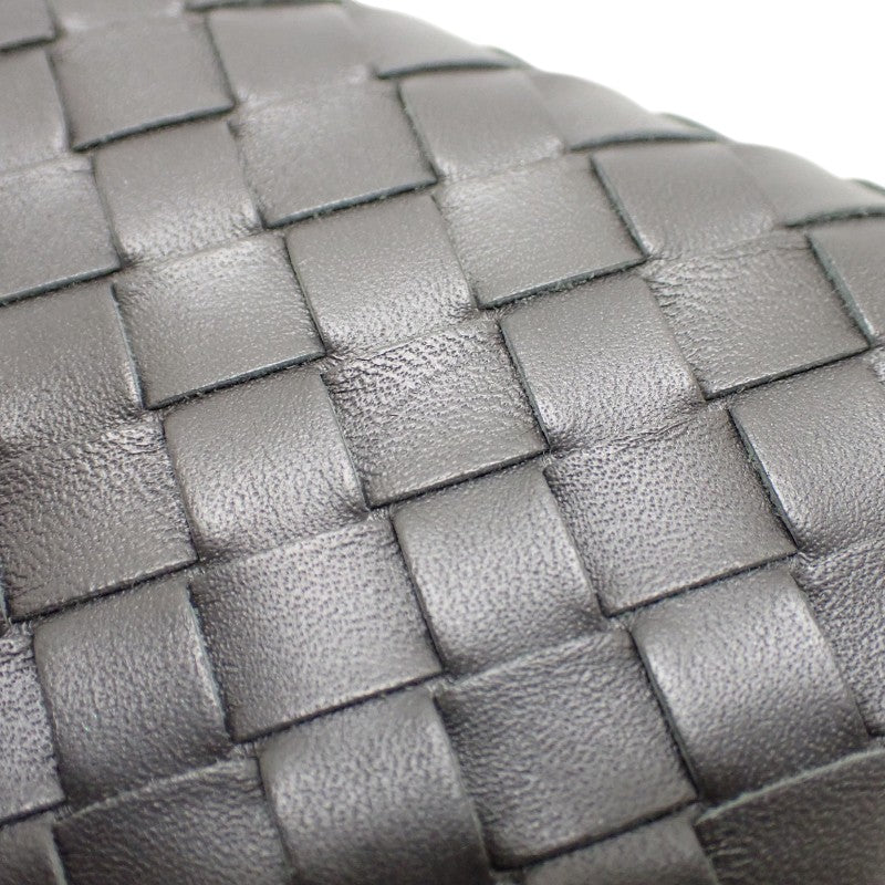 ボッテガヴェネタ BOTTEGA VENETA ロングウォレット 156819 長財布 イントレチャート グレー メンズ【中古】【ABランク】