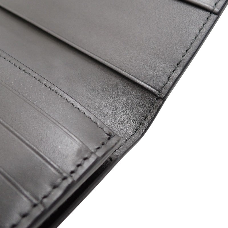 ボッテガヴェネタ BOTTEGA VENETA ロングウォレット 156819 長財布 イントレチャート グレー メンズ【中古】【ABランク】