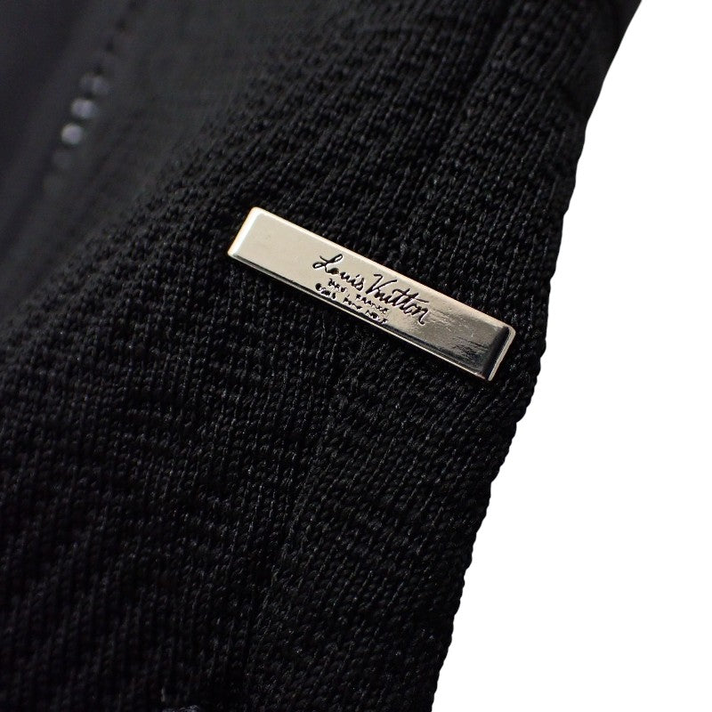 ルイヴィトン LOUIS VUITTON モノグラム ジップアップ スルートップ XS ブルゾン ポリエステル ナイロン コットン ブラック メンズ【中古】【ABランク】