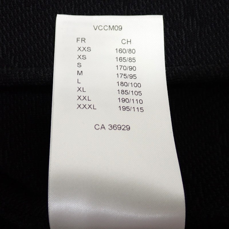 ルイヴィトン LOUIS VUITTON モノグラム ジップアップ スルートップ XS ブルゾン ポリエステル ナイロン コットン ブラック メンズ【中古】【ABランク】
