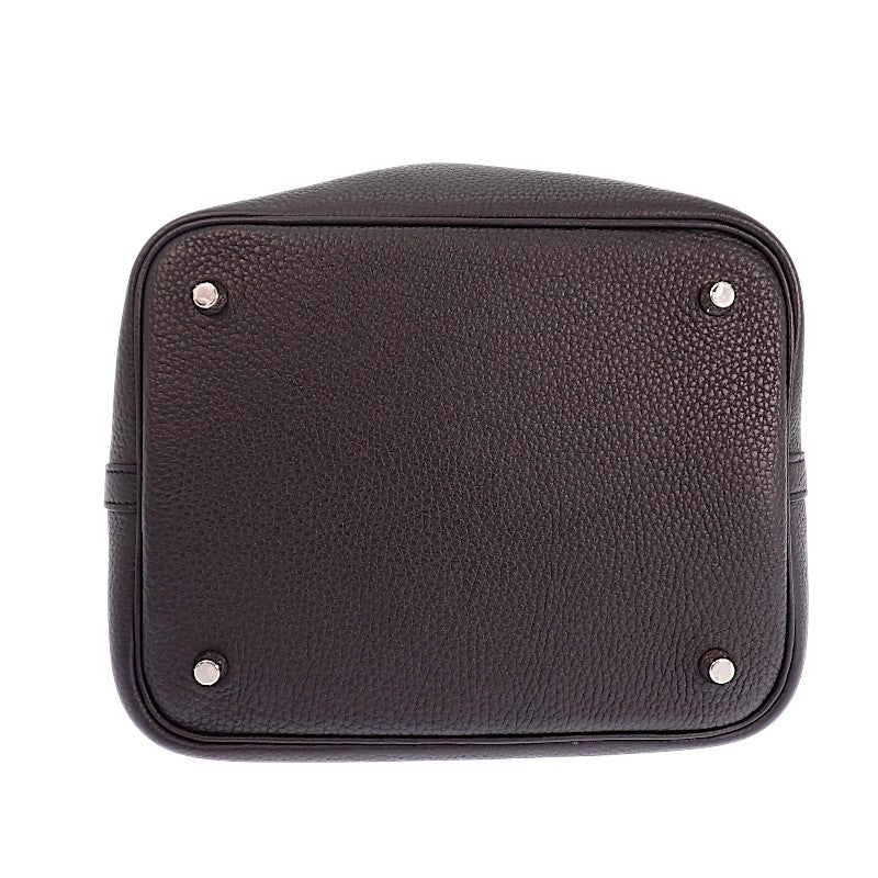 エルメス HERMES ピコタンロック MM ハンドバッグ トリヨンクレマンス ブラック シルバー金具 レディース【中古】【Aランク】