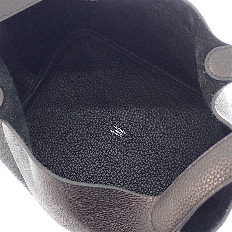 エルメス HERMES ピコタンロック MM ハンドバッグ トリヨンクレマンス ブラック シルバー金具 レディース【中古】【Aランク】
