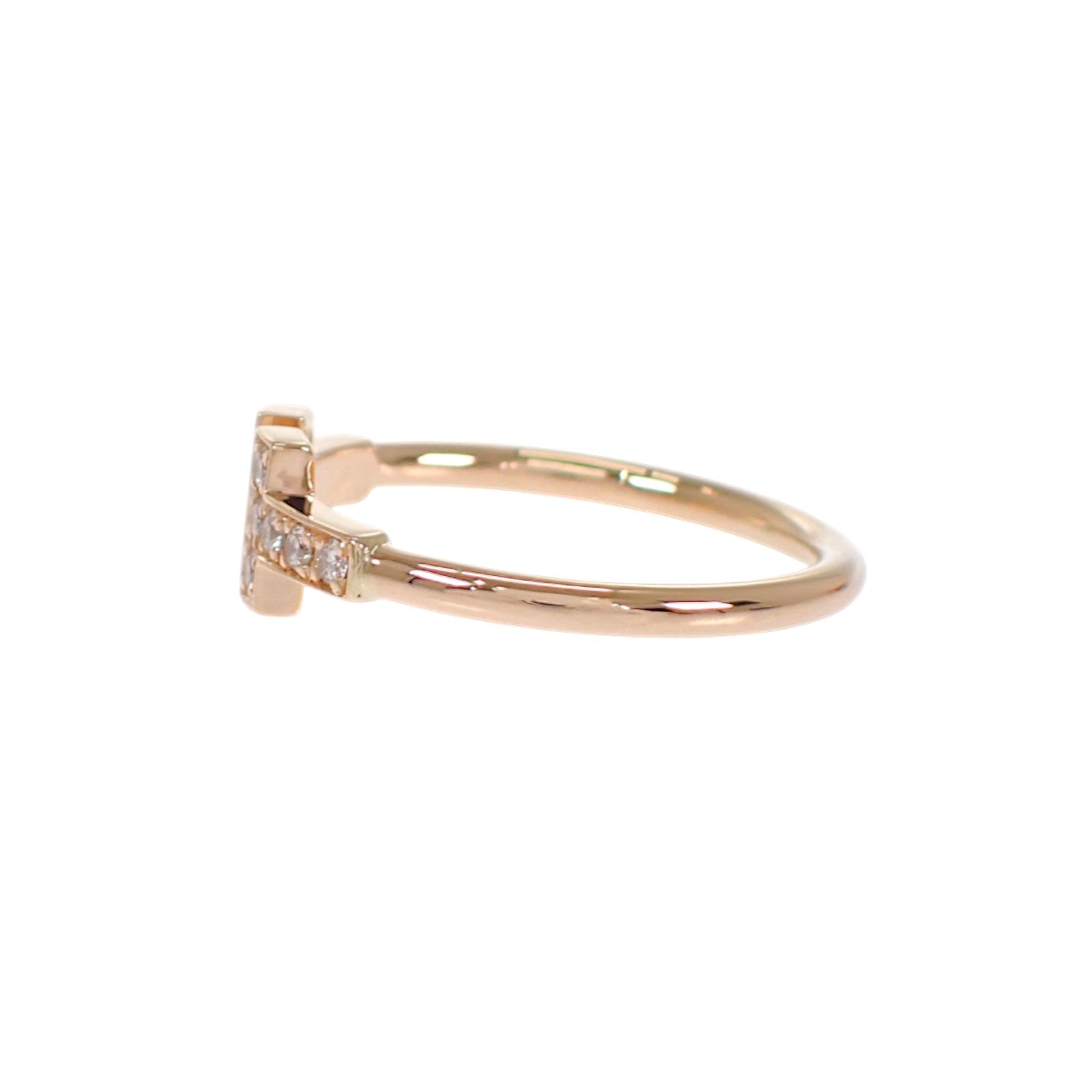 ティファニー TIFFANY&Co. T ダイヤモンド ワイヤー 13号 60147315 リング K18ピンクゴールド ダイヤモンド レディース【中古】【Aランク】