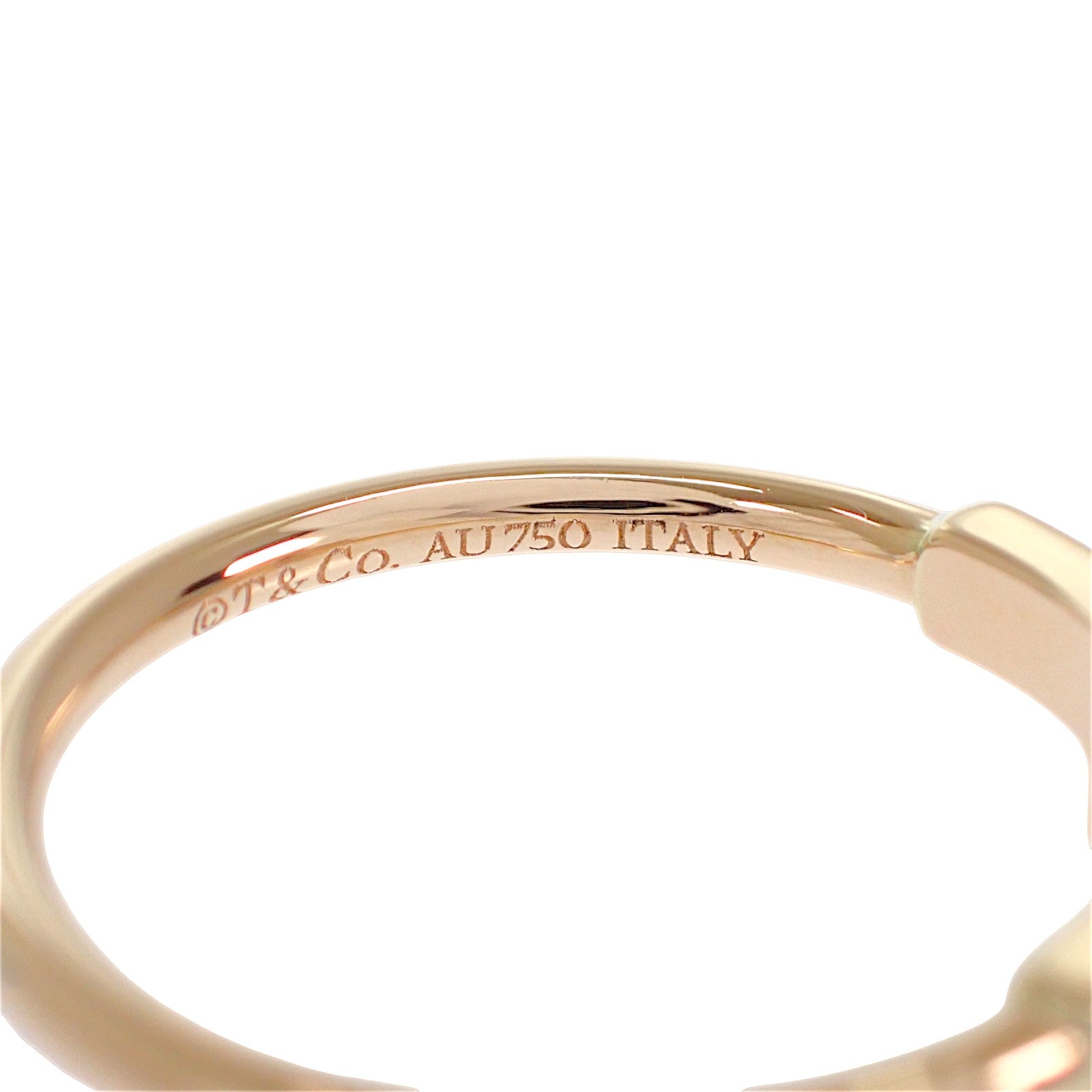 ティファニー TIFFANY&Co. T ダイヤモンド ワイヤー 13号 60147315 リング K18ピンクゴールド ダイヤモンド レディース【中古】【Aランク】