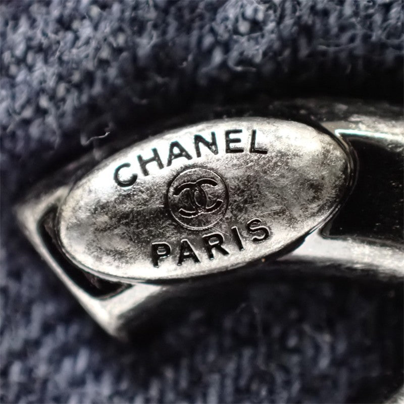 シャネル CHANEL ココマーク キルティング A93373 トートバッグ デニム レザー ブラック シルバー金具 レディース【中古】【Aランク】