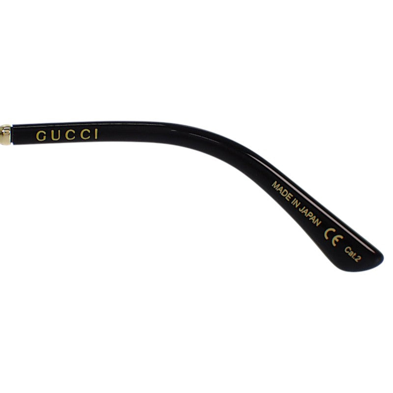 グッチ GUCCI インターロッキングG GG0206SK サングラス メタル グレー ゴールド レディース メンズ ユニセックス【中古】【Aランク】