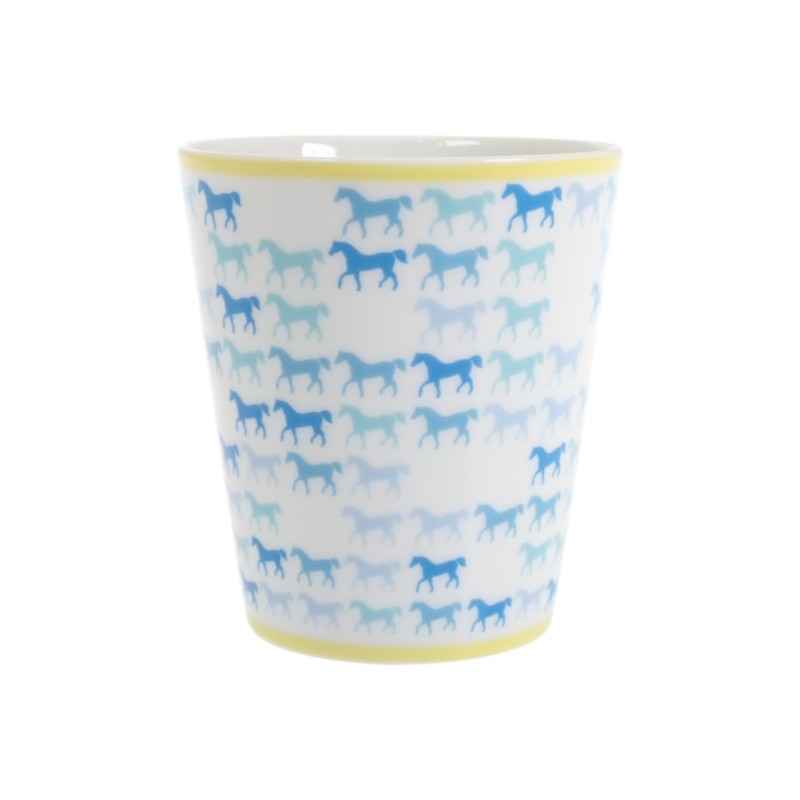 エルメス HERMES カヴァルカラーマグカップ 食器 ポーセリン ブルー【中古】【Sランク】