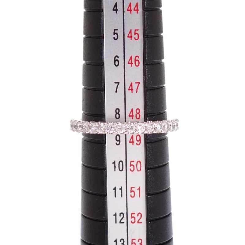 グラフ GRAFF キャッスルセット ラウンド ダイヤモンド ウェディングバンド 8.5号 RER1053 リング K18ホワイトゴールド ダイヤモンド レディース【中古】【Aランク】
