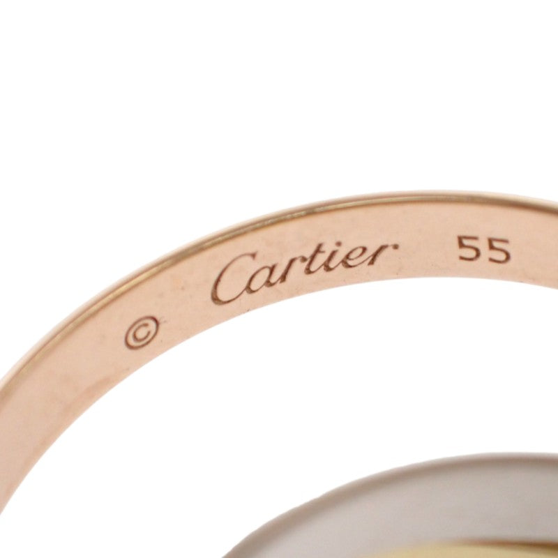 カルティエ CARTIER トリニティ スモール 15号 B4235155 リング K18イエローゴールド K18ピンクゴールド K18ホワイトゴールド ゴールド 刻印サイズ55 メンズ【中古】【Aランク】