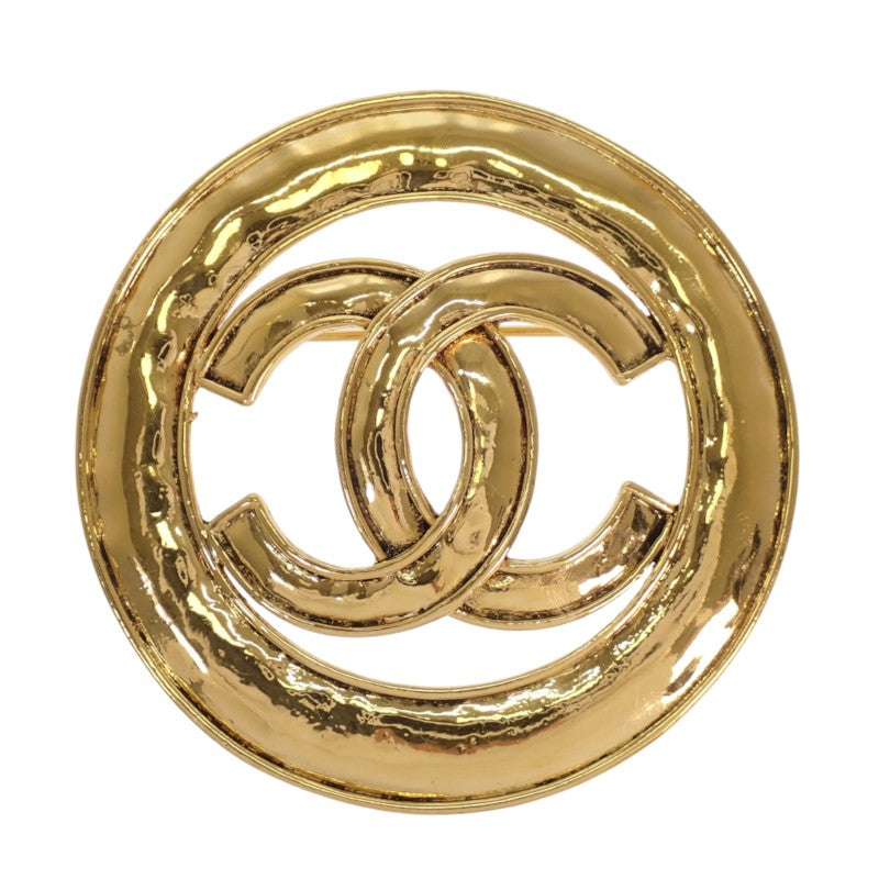 シャネル CHANEL ココマーク ラウンド 94P ヴィンテージ ブローチ メタル ゴールド レディース【中古】【Bランク】