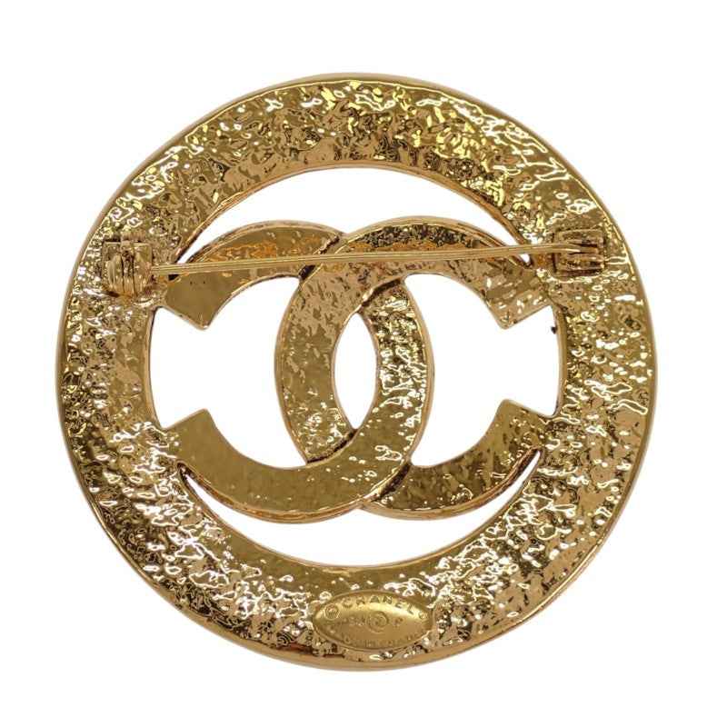 シャネル CHANEL ココマーク ラウンド 94P ヴィンテージ ブローチ メタル ゴールド レディース【中古】【Bランク】