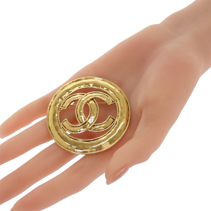 シャネル CHANEL ココマーク ラウンド 94P ヴィンテージ ブローチ メタル ゴールド レディース【中古】【Bランク】