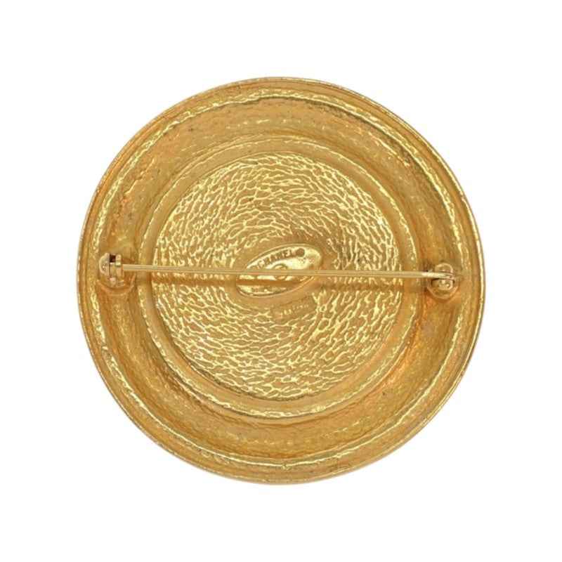 シャネル CHANEL 31 RUE CAMBON PARIS ヴィンテージ ラウンド ブローチ メタル ゴールド レディース【中古】【Bランク】