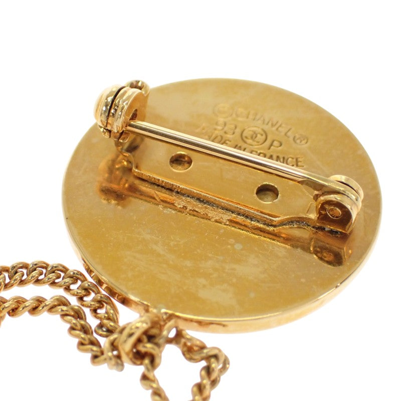 シャネル CHANEL ココマーク マトラッセ バッグモチーフ ヴィンテージ ブローチ メタル ゴールド レディース【中古】【Bランク】