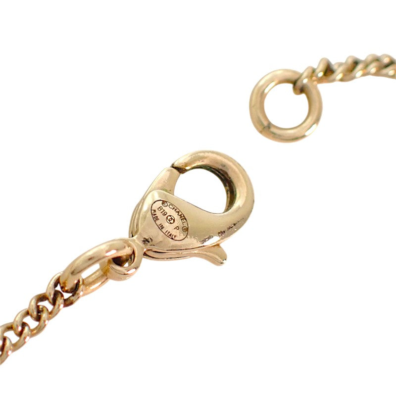 シャネル CHANEL CC サークル ペンダント ネックレス メタル ゴールド メンズ レディース【中古】【Aランク】