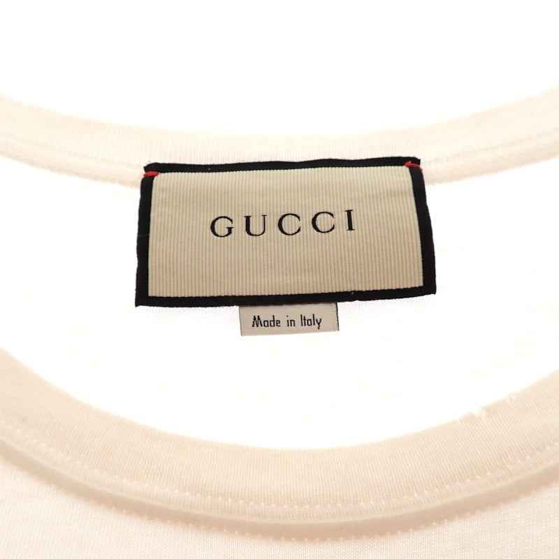 グッチ GUCCI Guccify Yourself スネークプリント S 492347 X3L62 半袖Tシャツ コットン ホワイト メンズ ユニセックス【中古】【Aランク】