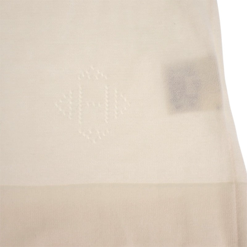 エルメス HERMES フレンチスリーブ 半袖 38 ニット コットン アイボリー レディース【中古】【ABランク】