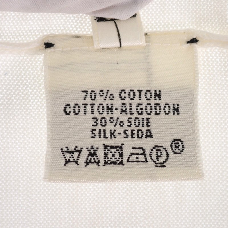 エルメス HERMES フレンチスリーブ 半袖 38 ニット コットン アイボリー レディース【中古】【ABランク】