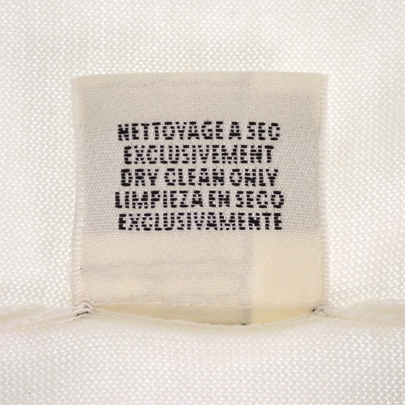 エルメス HERMES フレンチスリーブ 半袖 38 ニット コットン アイボリー レディース【中古】【ABランク】
