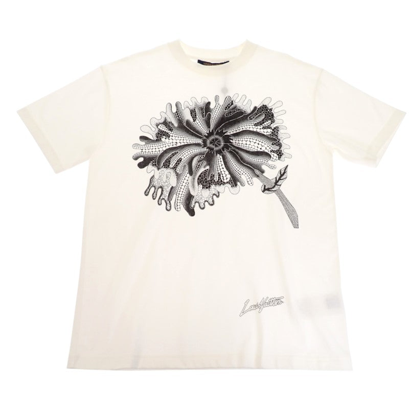 ルイヴィトン LOUIS VUITTON サイケデリックフラワー 草間彌生コラボ XS 半袖Tシャツ コットン ホワイト メンズ【中古】【Aランク】