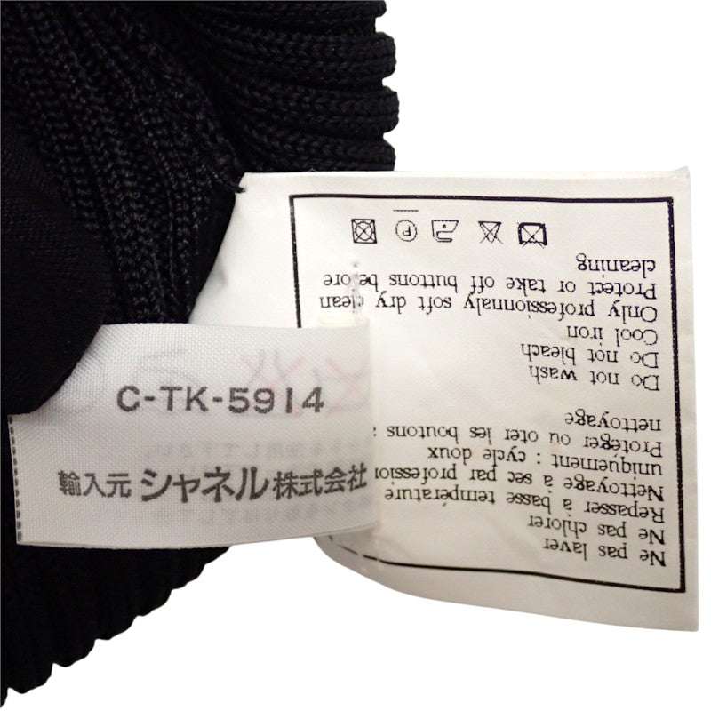 シャネル CHANEL ノースリーブ 40 P07386_V00353_94305 ワンピース レーヨン ブラック レディース【中古】【ABランク】