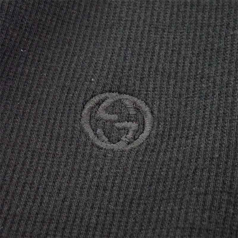 グッチ GUCCI GG スキッパー ポロシャツ S 262 5086 7915 ポロシャツ コットン ブラック レディース【中古】【ABランク】