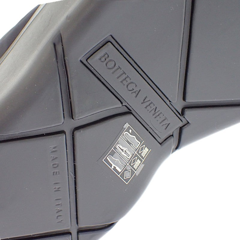 ボッテガヴェネタ BOTTEGA VENETA パドル ボンバー アンクルブーツ 667064 VBSD7 1295 ブーツ ナイロン ラバー ブラック メンズ【中古】【ABランク】