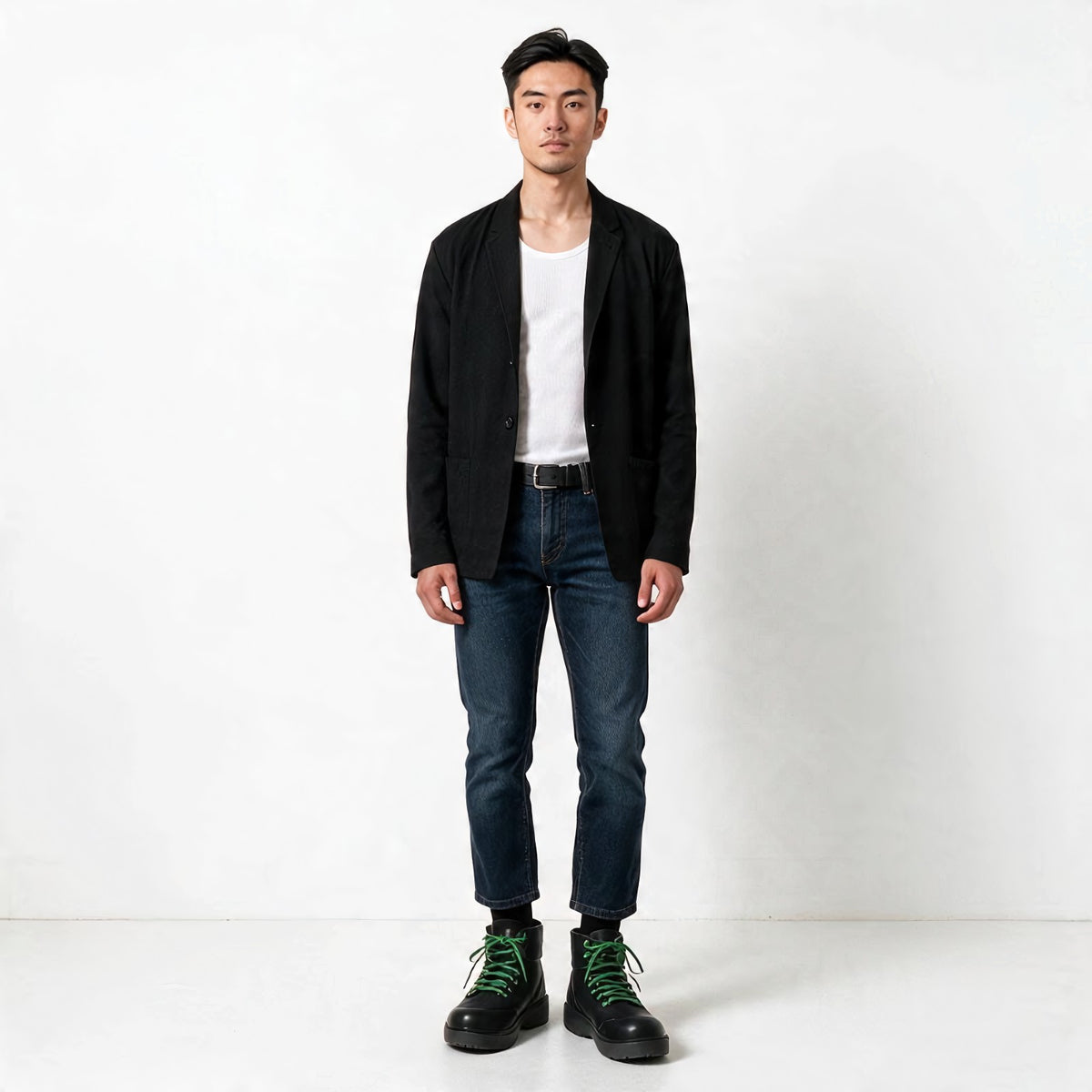 ボッテガヴェネタ BOTTEGA VENETA パドル ボンバー アンクルブーツ 667064 VBSD7 1295 ブーツ ナイロン ラバー ブラック メンズ【中古】【ABランク】
