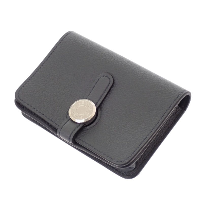 エルメス HERMES ドゴンコンパクト カードケース エバーカラー グレー グリメイヤー メンズ レディース【中古】【Aランク】