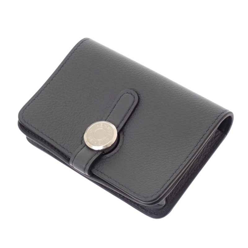 エルメス HERMES ドゴンコンパクト カードケース エバーカラー グレー グリメイヤー メンズ レディース【中古】【Aランク】