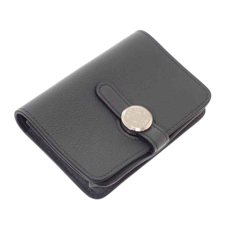 エルメス HERMES ドゴンコンパクト カードケース エバーカラー グレー グリメイヤー メンズ レディース【中古】【Aランク】