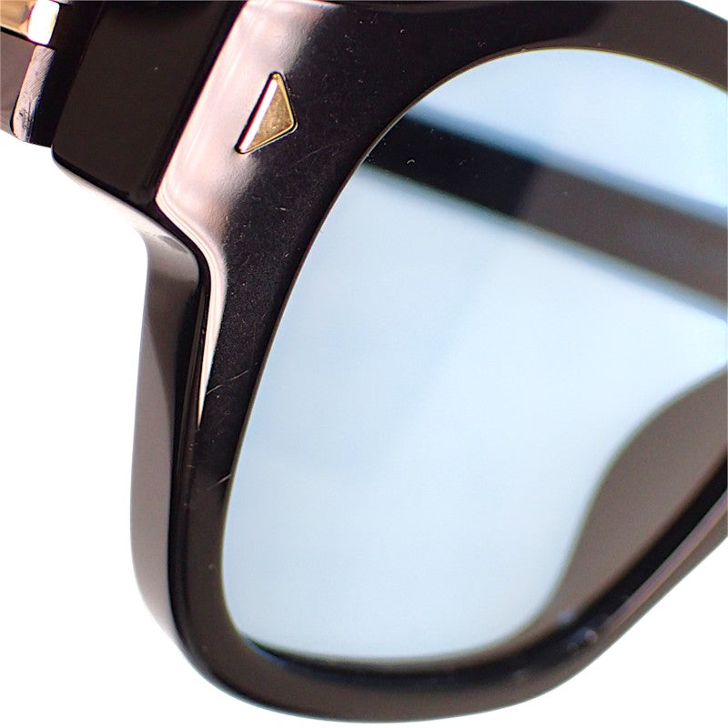 プラダ PRADA メタルプラーク SPRA16_F16K_FE04D_C_A053 サングラス アセテート ブラック ターコイズブルー ゴールド金具 メンズ【中古】【ABランク】