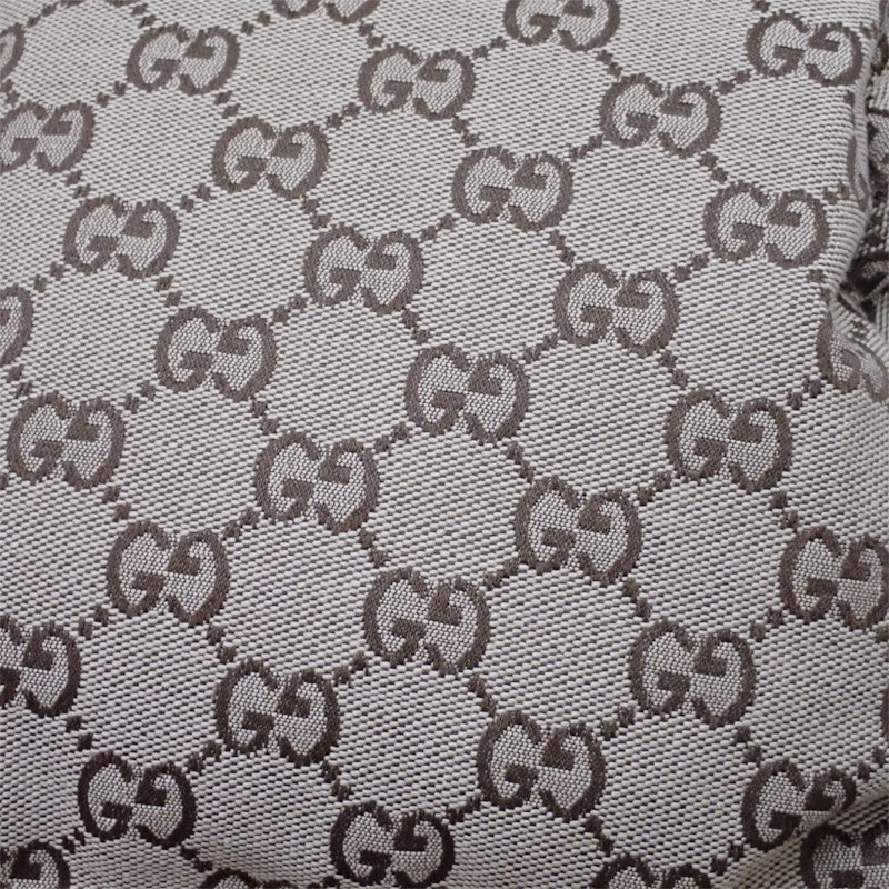 グッチ GUCCI キャンバスボンバー 36 761698 ダウンジャケット GGキャンバス ベージュ ブラック レディース【中古】【Aランク】