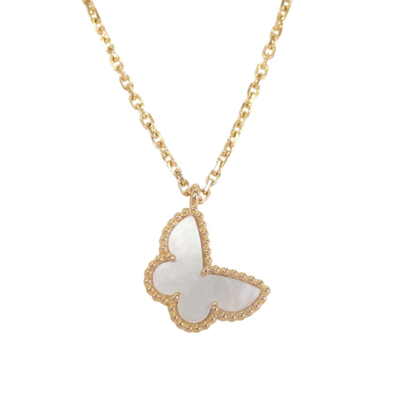ヴァンクリーフ&アーペル Van Cleef & Arpels スウィート パピヨン VCARF69300 ネックレス マザーオブパール K18イエローゴールド 真珠母貝 パール レディース【中古】【Aランク】