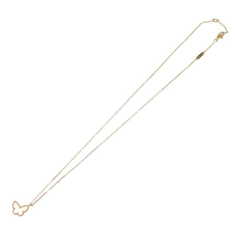 ヴァンクリーフ&アーペル Van Cleef & Arpels スウィート パピヨン VCARF69300 ネックレス マザーオブパール K18イエローゴールド 真珠母貝 パール レディース【中古】【Aランク】