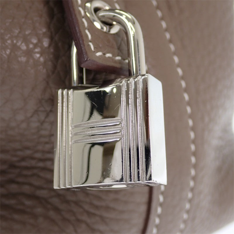 エルメス HERMES ピコタンロック MM ハンドバッグ トリヨンクレマンス エトゥープ ベージュ シルバー金具 レディース【中古】【Bランク】