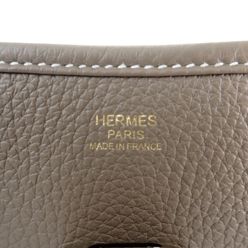 エルメス HERMES エヴリン3 PM K刻印 ショルダーバッグ トリヨンクレマンス 牛革 エトゥープ ベージュ ゴールド金具 レディース メンズ ユニセックス【中古】【SAランク】