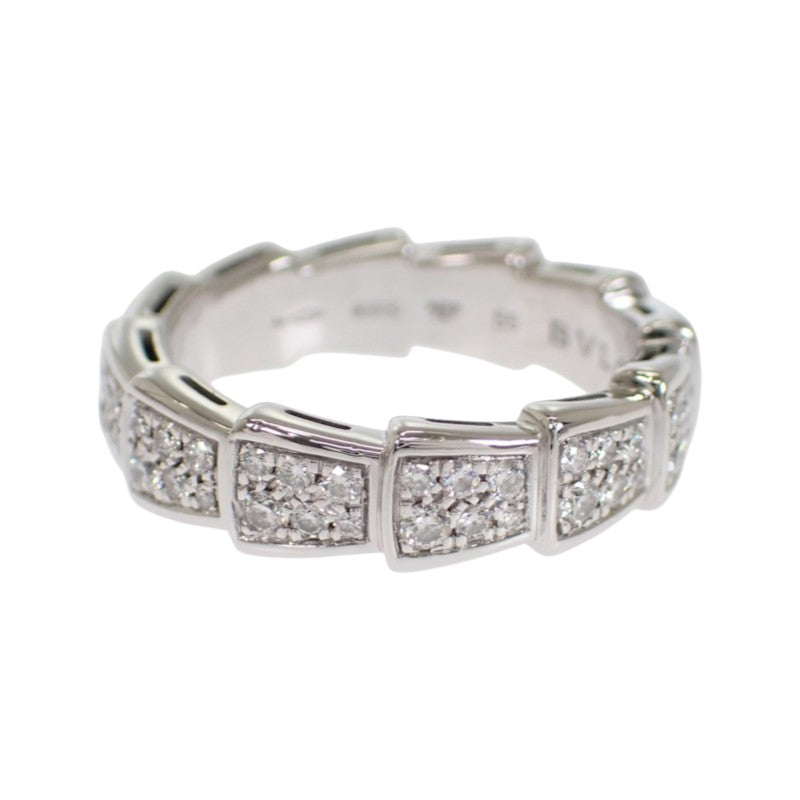 ブルガリ BVLGARI セルペンティ ヴァイパー 15号 55刻印 349739 リング K18ホワイトゴールド ダイヤモンド レディース メンズ【中古】【Aランク】