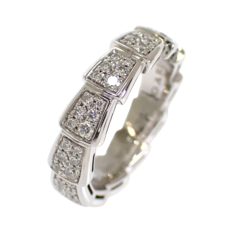 ブルガリ BVLGARI セルペンティ ヴァイパー 15号 55刻印 349739 リング K18ホワイトゴールド ダイヤモンド レディース メンズ【中古】【Aランク】