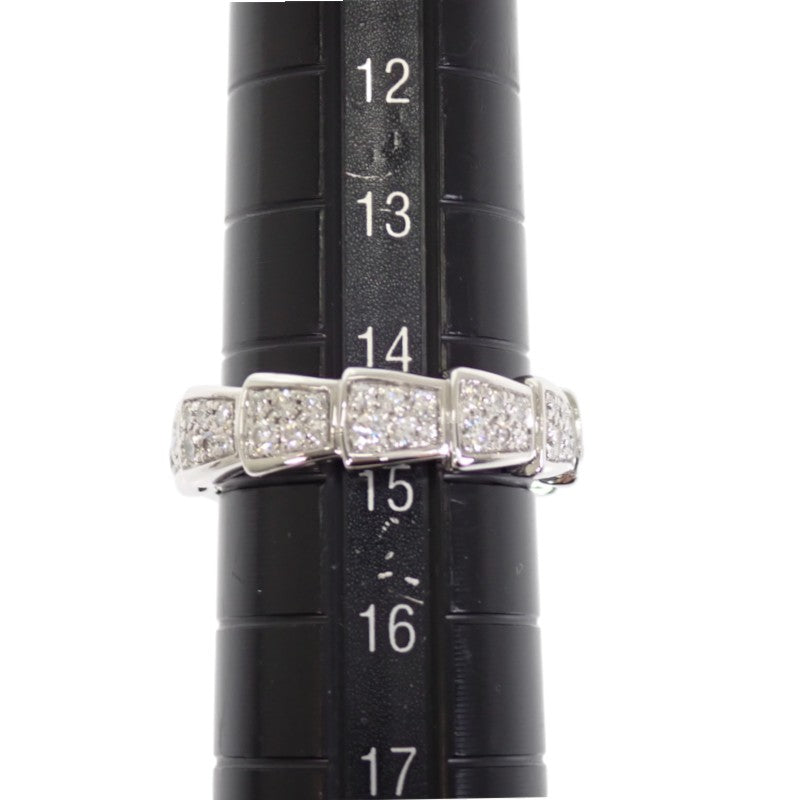ブルガリ BVLGARI セルペンティ ヴァイパー 15号 55刻印 349739 リング K18ホワイトゴールド ダイヤモンド レディース メンズ【中古】【Aランク】