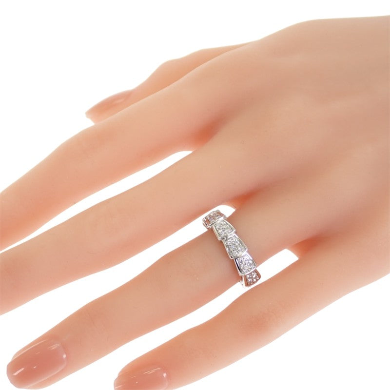 ブルガリ BVLGARI セルペンティ ヴァイパー 15号 55刻印 349739 リング K18ホワイトゴールド ダイヤモンド レディース メンズ【中古】【Aランク】