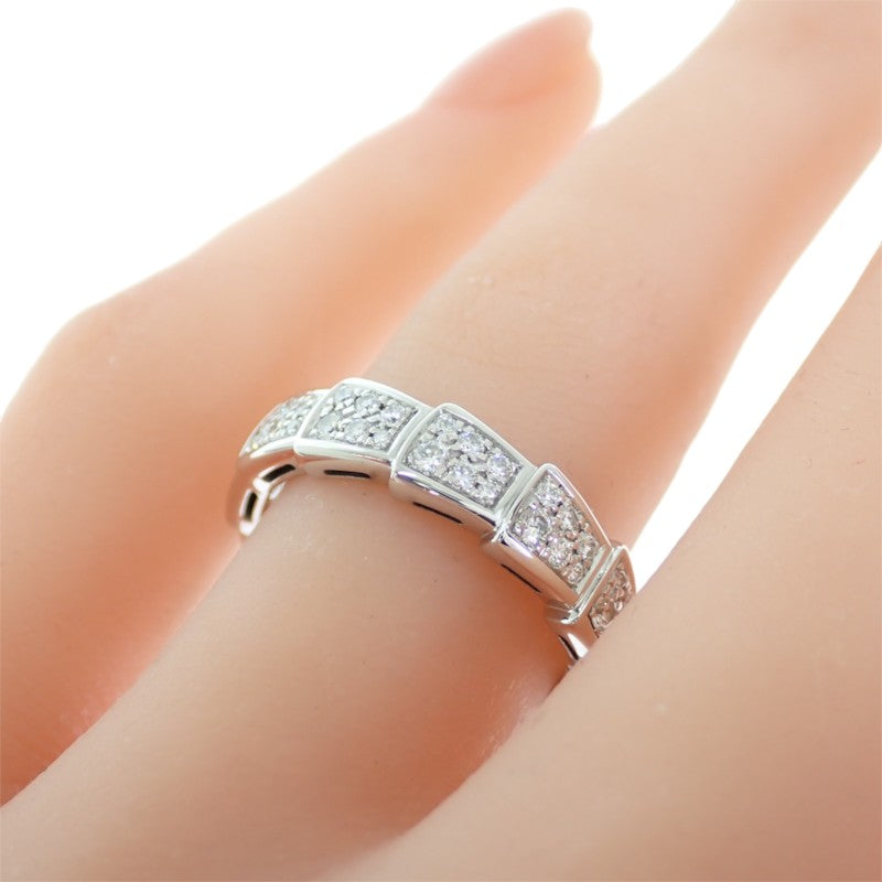 ブルガリ BVLGARI セルペンティ ヴァイパー 15号 55刻印 349739 リング K18ホワイトゴールド ダイヤモンド レディース メンズ【中古】【Aランク】