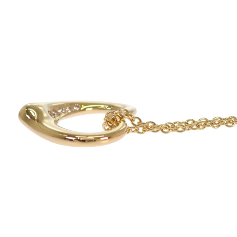 ティファニー TIFFANY&Co. オープンハートペンダント ネックレス K18イエローゴールド ダイヤモンド レディース【中古】【Aランク】