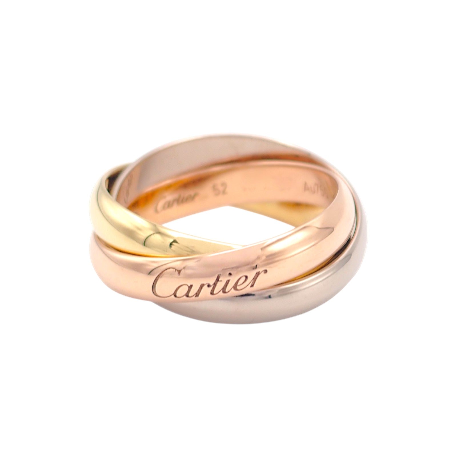 カルティエ CARTIER トリニティ クラシック 12号 B4234252 リング K18イエローゴールド K18ピンクゴールド K18ホワイトゴールド ゴールド 刻印サイズ52 レディース【中古】【Aランク】