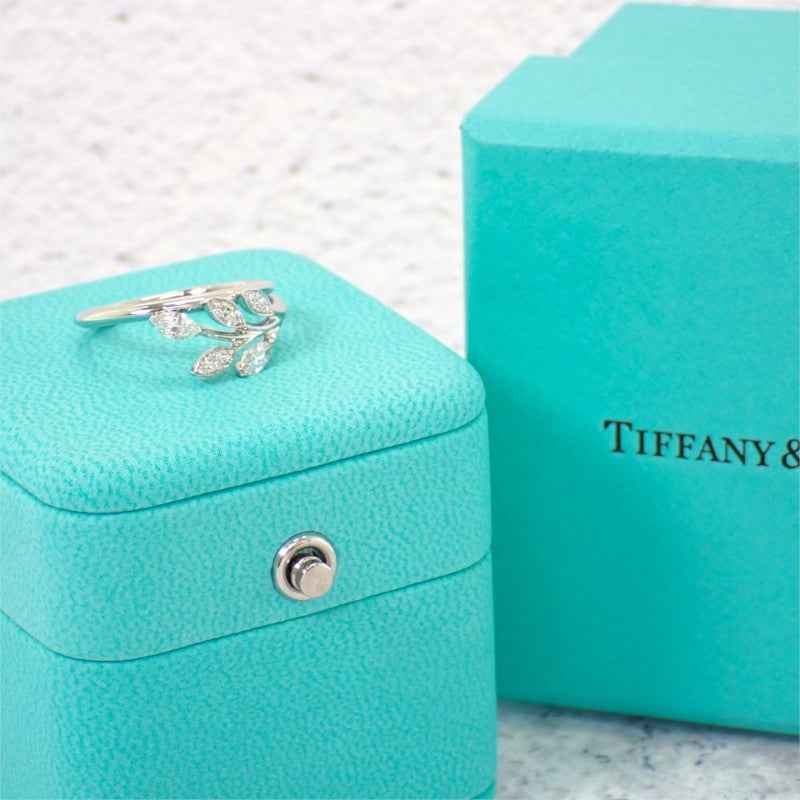 ティファニー TIFFANY&Co. ビクトリアヴァイン 12号 63914711 リング Pt950プラチナ ダイヤモンド レディース【中古】【Aランク】