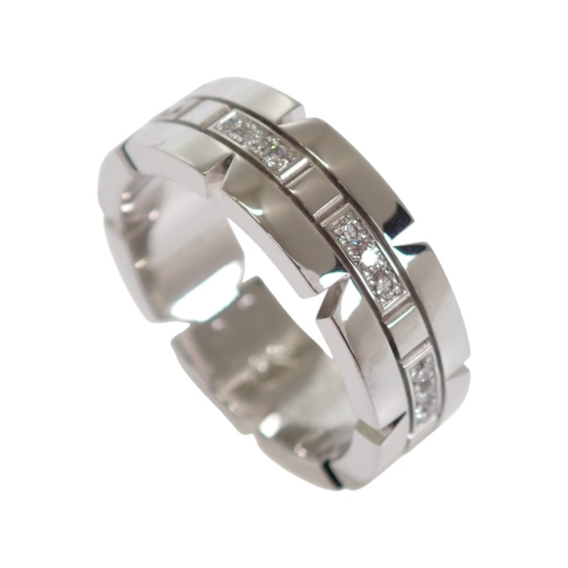 カルティエ CARTIER タンクフランセーズ ハーフダイヤ 9号 B4060149/B4060100 リング K18ホワイトゴールド ダイヤモンド 49 レディース【中古】【Aランク】