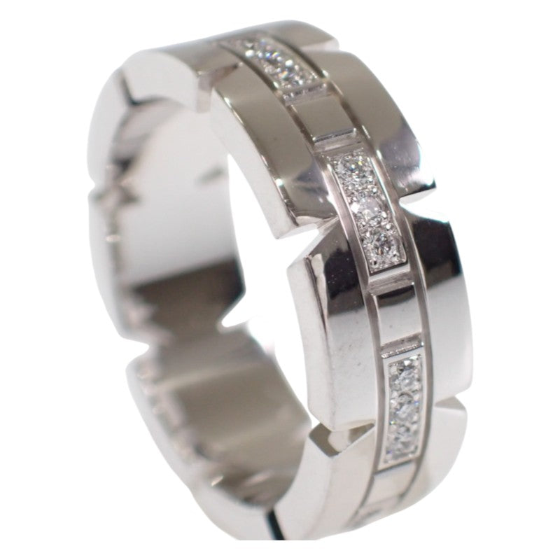 カルティエ CARTIER タンクフランセーズ ハーフダイヤ 9号 B4060149/B4060100 リング K18ホワイトゴールド ダイヤモンド 49 レディース【中古】【Aランク】